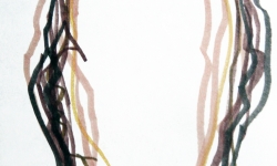 6 bellezza mezzanotturna, 2006, Tuschestift auf Papier, 20 x 15 cm