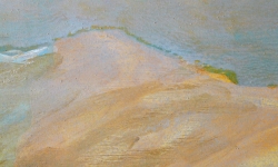 l’hab, 2010, Acryl/Sand auf Leinwand, 70 x 80 cm